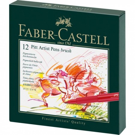Bút cọ Pitt Artist Studio Box, B, 12 Màu
